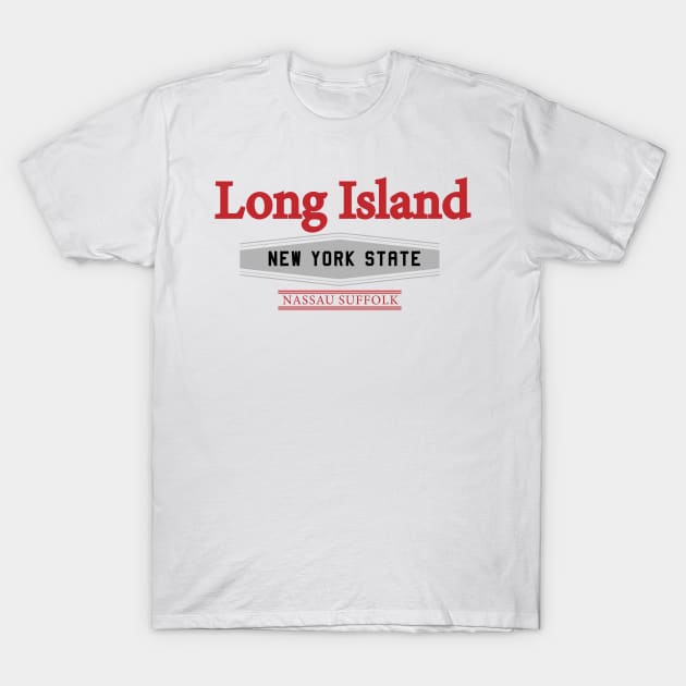 "The Crew" Long Island New York State T-Shirt by LOCAL51631